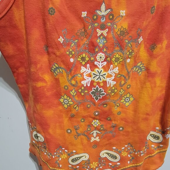 Hand Painted Vintage Y2K Tank Top - Picture 2 of 7